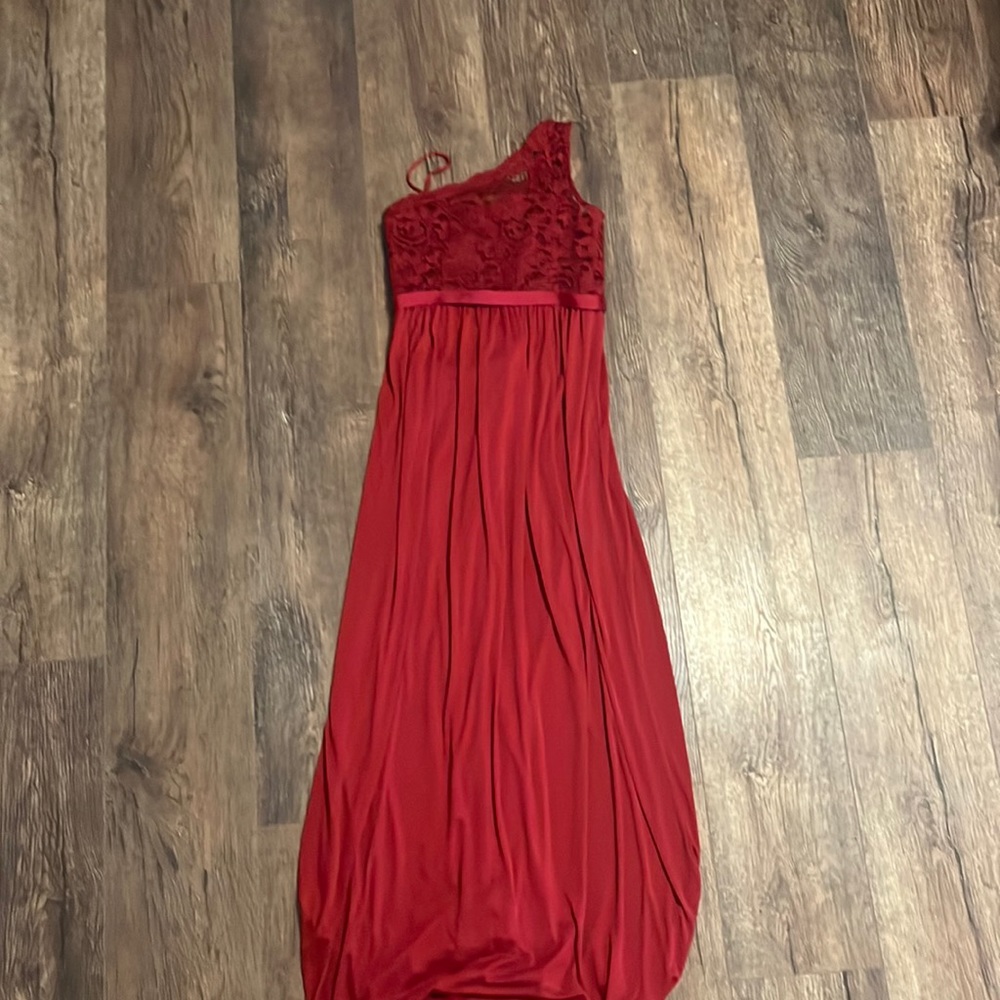 red lace dress